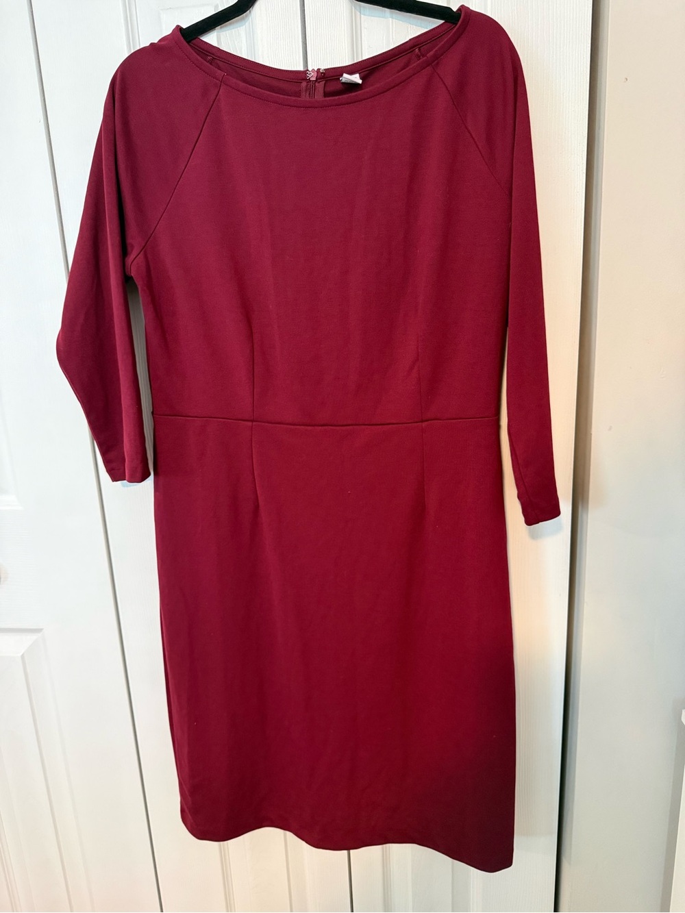 Old Navy Burgundy Midi Sheath Dress